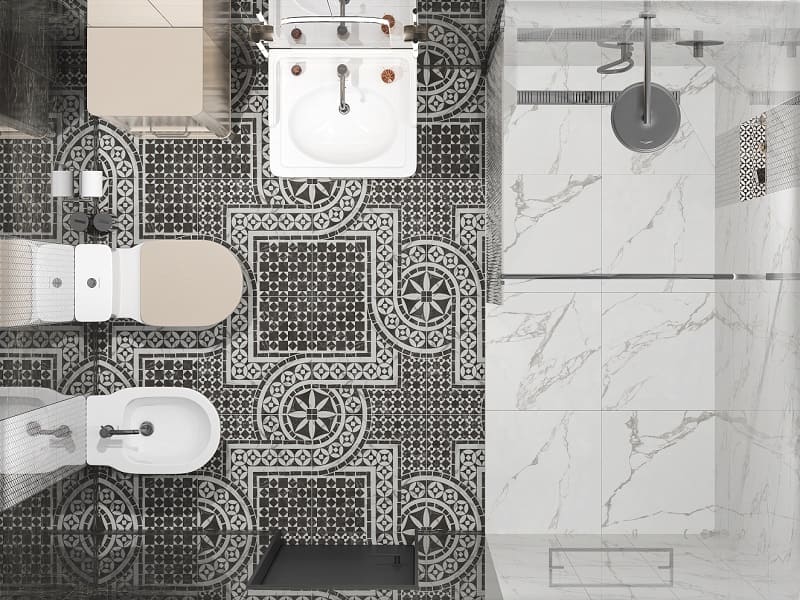 Ванная комната с душевой Коррер