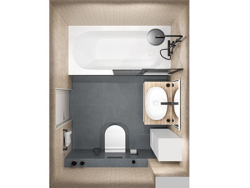 Совмещенный санузел Риальто Антика / Про Чементо Совмещенный санузел Риальто Антика / Про Чементо