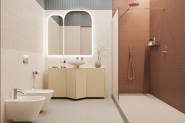 Ванная комната с душевой Медина / Карму / Про Чементо