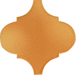 Арабески Майолика желтый глянцевый 26x30x0,7