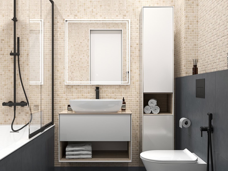 Совмещенный санузел Риальто Антика / Про Чементо Совмещенный санузел Риальто Антика / Про Чементо