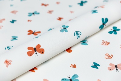 Обои виниловые на флизелиновой основе Уик-энд мотив, оранжево-синий бабочки Обои виниловые на флизелиновой основе Уик-энд мотив, оранжево-синий бабочки