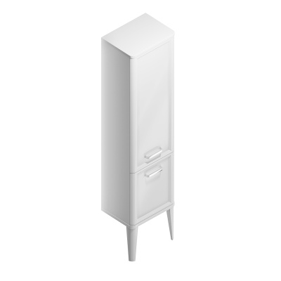 Пенал POMPEI напольный\подвесной 150, белый глянцевый