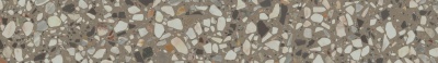 Плинтус Бричиола серый матовый обрезной 60x9,5x0,9
