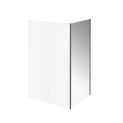 Душевая боковая панель Vetro/Ветро, 100х195, матовый черный Душевая боковая панель Vetro/Ветро, 100х195, матовый черный