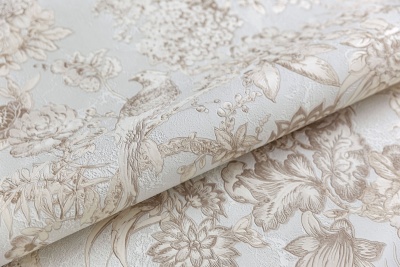 Обои виниловые Азулежу мотив, бежевый