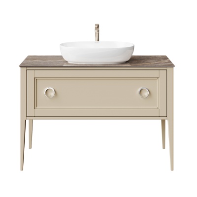 Тумба Plaza Classic/Плаза Классик напольная 1+1 ящик 120, капучино матовый