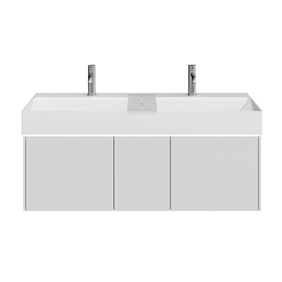 Тумба Grande/Гранде подвесная 120, 3 ящика, архитектурный серый