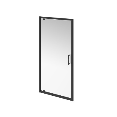 Душевая дверь Vetro/Ветро, распашная, 100х195, матовый черный