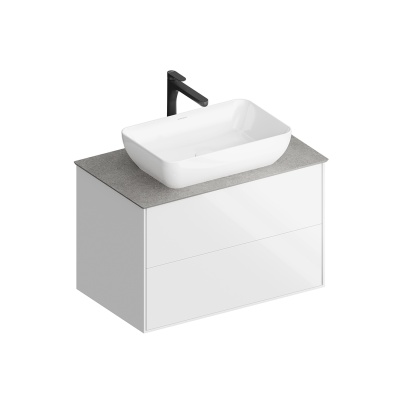 Тумба Plaza Modern/Плаза Модерн подвесная 80 белый 2 ящика Тумба Plaza Modern/Плаза Модерн подвесная 80 белый 2 ящика