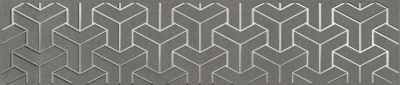 Бордюр Ломбардиа серый темный матовый 25x5,4x0,8