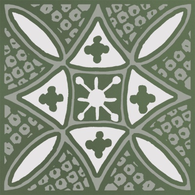 Декор Бахия 2 зелёный глянцевый 9,8x9,8x0,7 Декор Бахия 2 зелёный глянцевый 9,8x9,8x0,7