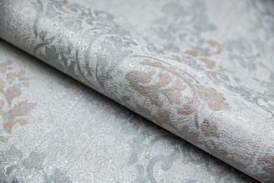 Обои виниловые Флора мотив, голубой Обои виниловые Флора мотив, голубой