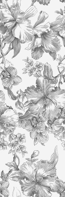 Декор Монфорте Цветы матовый обрезной 40x120x1