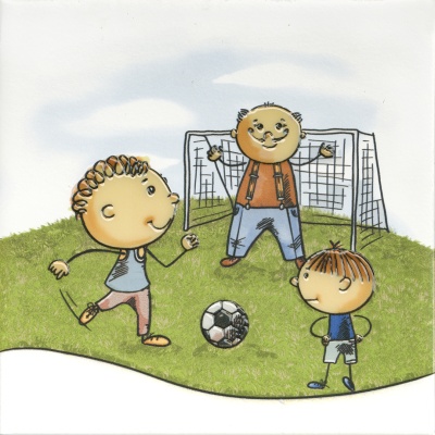 Декор Весёлые старты «Футбол» 20x20x0,69 Декор Весёлые старты «Футбол» 20x20x0,69