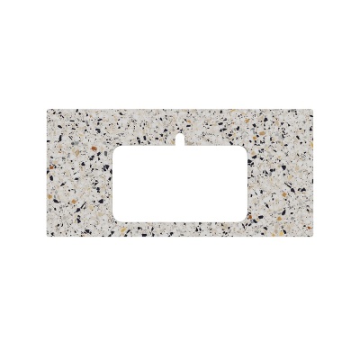 Столешница для полувстраиваемых раковин Бричиола 100, белый натуральный