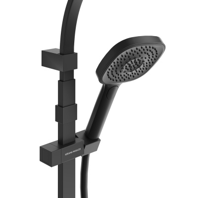 Душевая колонна квадратная Fonte/Фонте на 2 потока без смесителя, черный матовый Душевая колонна квадратная Fonte/Фонте на 2 потока без смесителя, черный матовый