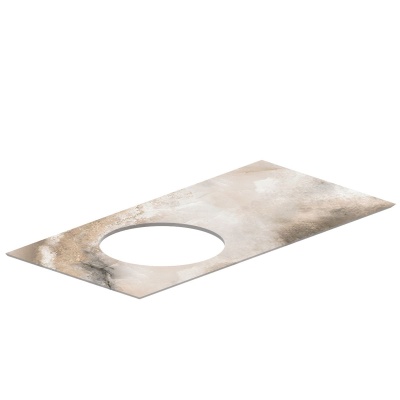 Столешница Cono Onice/Коно Ониче бежевая 97, без отверстия под смеситель