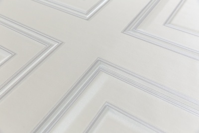Обои виниловые Буазери мотив, белый