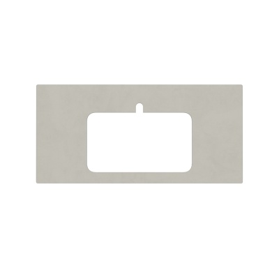 Столешница для полувстраиваемых раковин Про Чементо 100, серый светлый натуральный