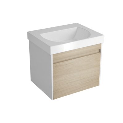 Тумба Buongiorno/Бонджорно подвесная 60 с ящиком 1 + 1, дуб