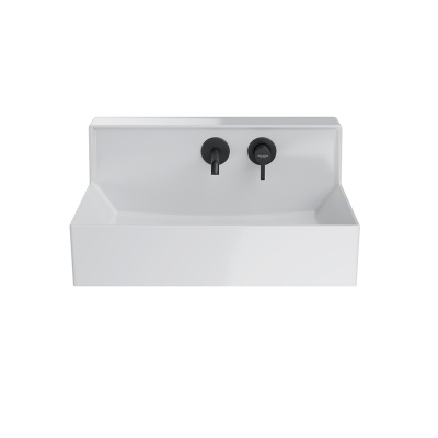 Раковина Logica M/Лоджика М мебельная\подвесная cо встроенным смесителем 65, белая глянцевая