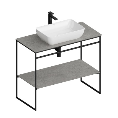 Металлическая структура Plaza Next/Плаза Некст напольная 100, черная матовая Металлическая структура Plaza Next/Плаза Некст напольная 100, черная матовая