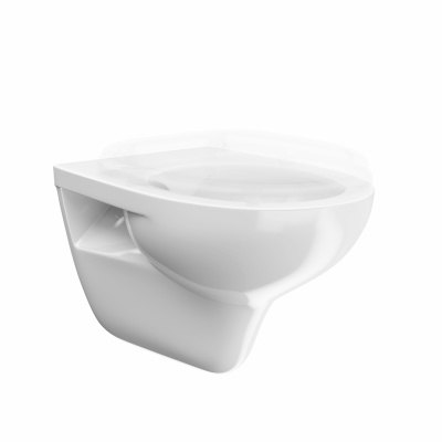 Унитаз подвесной XPro/Икс-Про безободковый, белый глянцевый