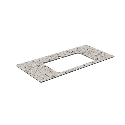 Столешница для полувстраиваемых раковин Бричиола 100, белый натуральный