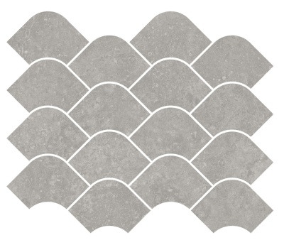 Декор Касабланка наборный серый матовый обрезной 30x25x0,9