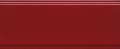 Керамический бордюр 30x12x1,3 Даниэли красный глянцевый обрезной