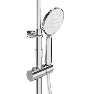 Душевая колонна круглая Fonte/Фонте на 2 потока без смесителя, хром Душевая колонна круглая Fonte/Фонте на 2 потока без смесителя, хром