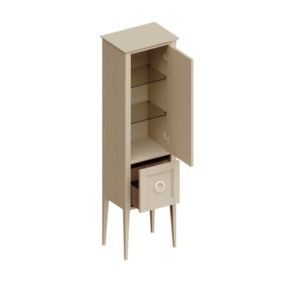 Пенал PLAZA Classic напольный 175, капучино