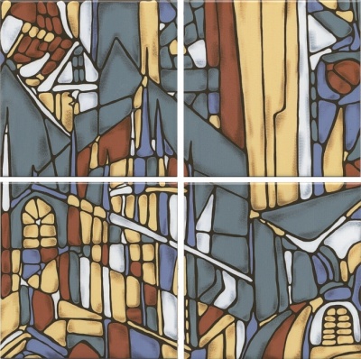 Панно Витраж глянцевый (из 4 ч. разм. 15х15) 30х30x0,69