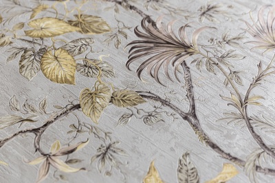 Обои виниловые Оранжерея мотив, серый Обои виниловые Оранжерея мотив, серый