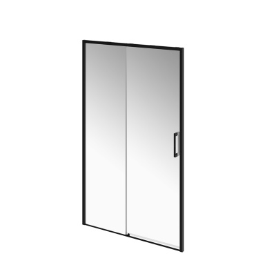 Душевая дверь Lindo/Линдо, раздвижная с функцией плавного открывания и закрывания, 120х195, матовый черный Душевая дверь Lindo/Линдо, раздвижная с функцией плавного открывания и закрывания, 120х195, матовый черный