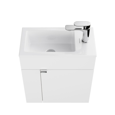 Тумба Lato/Лато подвесная 50 с дверцей, белый глянцевый Тумба Lato/Лато подвесная 50 с дверцей, белый глянцевый