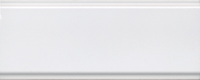 Бордюр Магнолия белый матовый обрезной 30x12x1,3 Бордюр Магнолия белый матовый обрезной 30x12x1,3