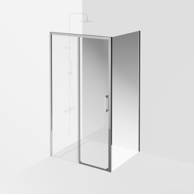 Душевая боковая панель Vetro/Ветро, 90х195, хром Душевая боковая панель Vetro/Ветро, 90х195, хром