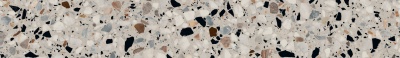 Плинтус Бричиола белый матовый обрезной 60x9,5x0,9