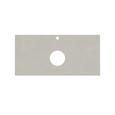 Столешница для накладных раковин Про Чементо 100, серый светлый натуральный