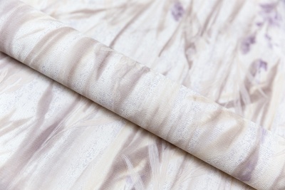 Обои виниловые на флизелиновой основе Отражение мотив, серый сиреневый Обои виниловые на флизелиновой основе Отражение мотив, серый сиреневый