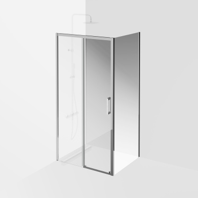 Душевая боковая панель Vetro/Ветро, 80х195, хром Душевая боковая панель Vetro/Ветро, 80х195, хром