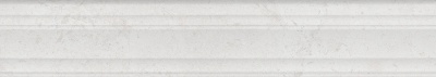 Бордюр Багет Гране белый матовый обрезной 40x7,3x2,7