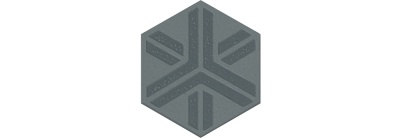 Декор Агуста синий матовый 6x5,2x0,69