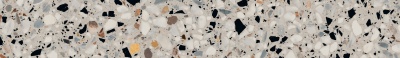 Плинтус Бричиола белый матовый обрезной 60x9,5x0,9