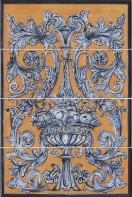 Панно Площадь Испании глянцевый (из 4 ч. разм. 15х40) 60х40x0,8 Панно Площадь Испании глянцевый (из 4 ч. разм. 15х40) 60х40x0,8