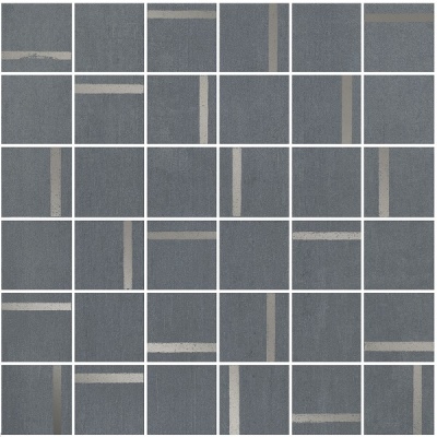 Декор Гварди 2 мозаичный синий матовый обрезной 30x30x0,9