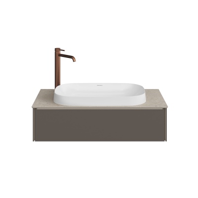 Тумба MAGICA подвесная 90, 1 ящик, вечерний серый матовый Тумба MAGICA подвесная 90, 1 ящик, вечерний серый матовый