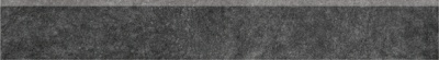 Плинтус Королевская дорога черный обрезной 60x9,5x0,9
